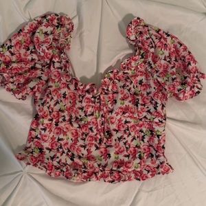 ZARA FLORAL BLOUSE